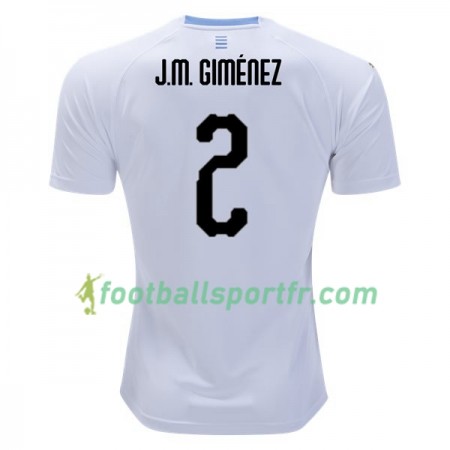 Tenue Uruguai J.M. Gimenez 2 Exterieur Coupe du monde 2018 Maillot de Foot